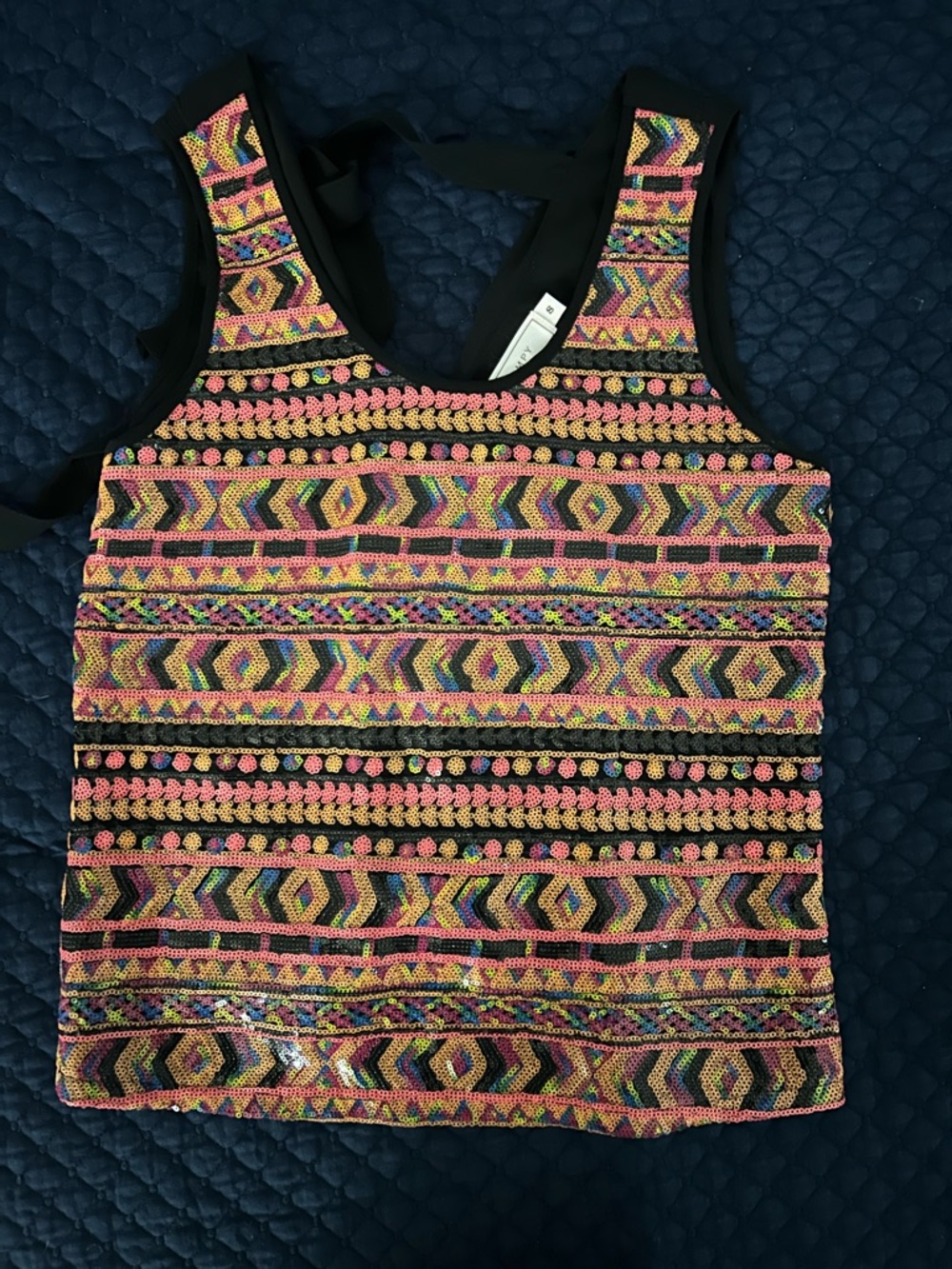 Sequin Tank Top - Women
